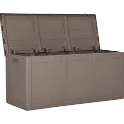 Outlet FinePRICE Puutarhan varastoarkku 90 l harmaa PP rottinki