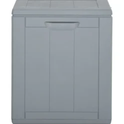 Outlet FinePRICE Puutarhan varastoarkku 90 l harmaa PP rottinki