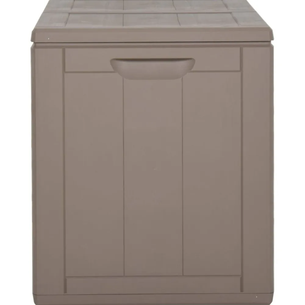 Outlet FinePRICE Puutarhan varastoarkku 90 l harmaa PP rottinki