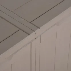 Outlet FinePRICE Puutarhan varastoarkku 90 l harmaa PP rottinki