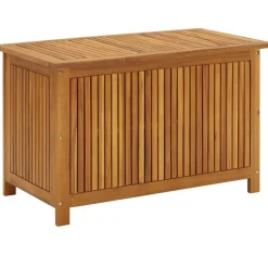 New FinePRICE Puutarhan varastolaatikko, 90x50x106 cm, täysi akaasiapuu