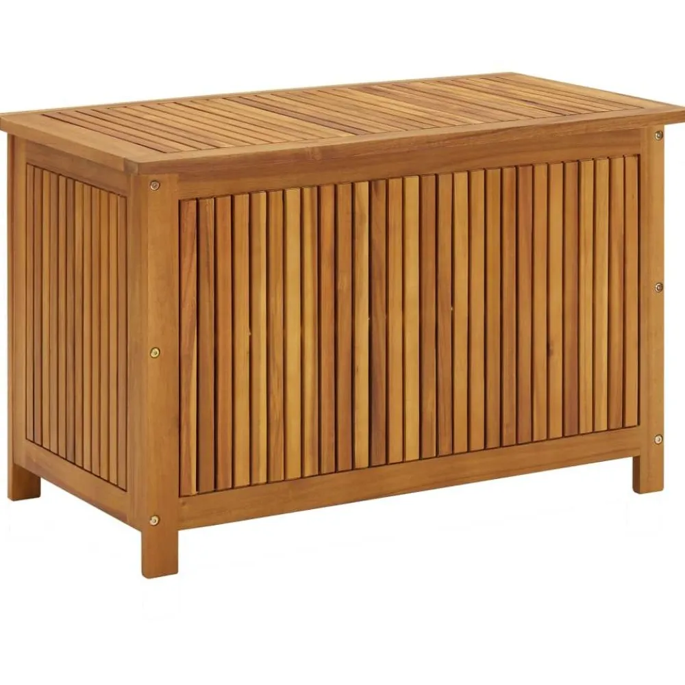 New FinePRICE Puutarhan varastolaatikko, 90x50x106 cm, täysi akaasiapuu