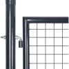 Clearance FinePRICE Puutarhan verkkoportti galvanoitu teräs 289x75cm harmaa