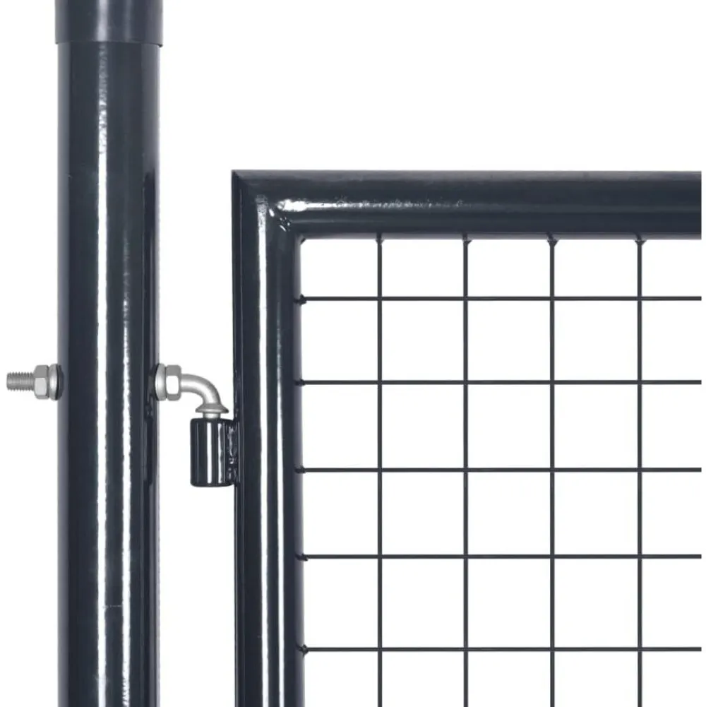 New FinePRICE Puutarhan verkkoportti galvanoitu teräs 289x175cm harmaa