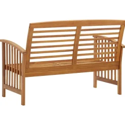 Best FinePRICE Puutarhapenkki 119 cm, akaasiapuu Ruskea