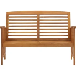 Best FinePRICE Puutarhapenkki 119 cm, akaasiapuu Ruskea