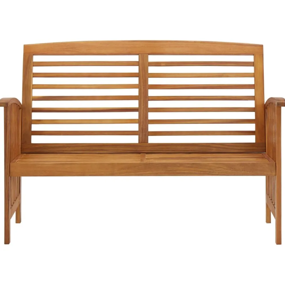 Best FinePRICE Puutarhapenkki 119 cm, akaasiapuu Ruskea