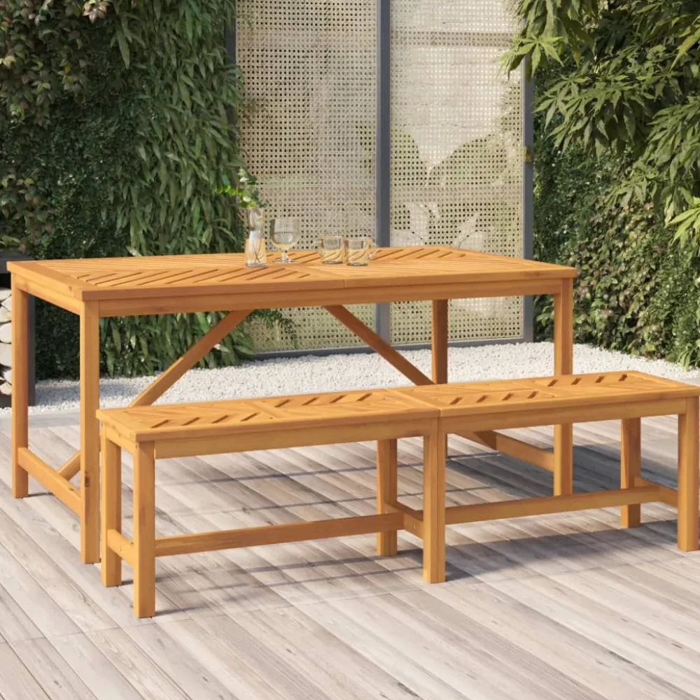 Best FinePRICE Puutarhapenkki 110 cm, akasiapuu