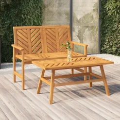 New FinePRICE Puutarhapenkki 109 cm, akasiapuu