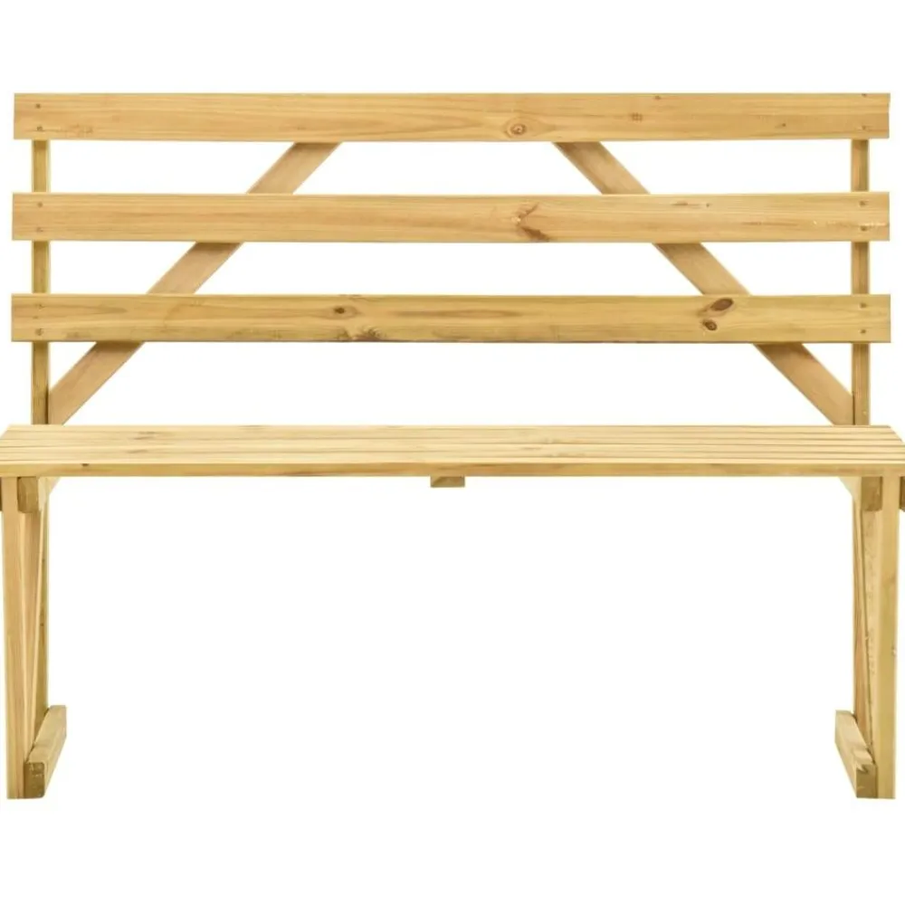 Discount FinePRICE Puutarhapenkki 120 cm, kyllästetty mänty