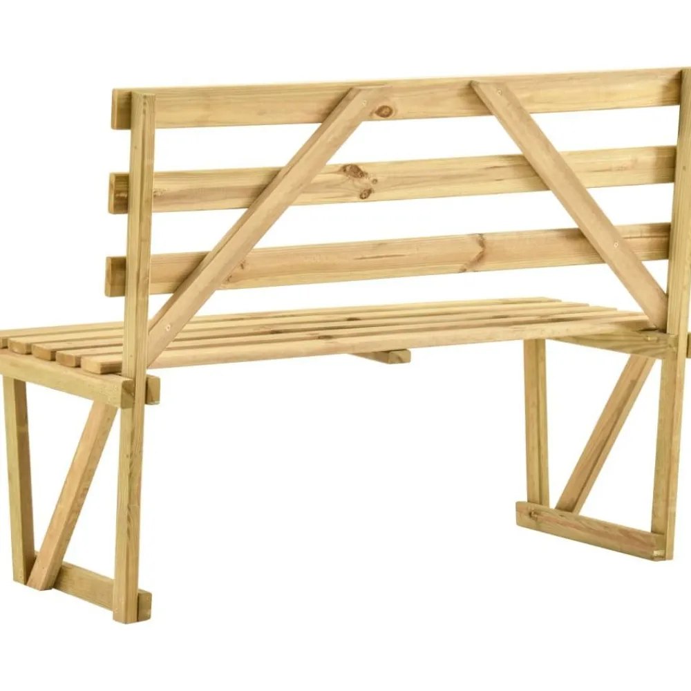 Discount FinePRICE Puutarhapenkki 120 cm, kyllästetty mänty