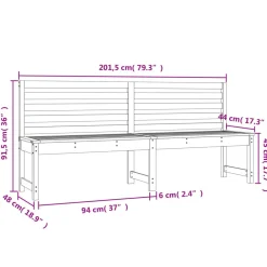 Discount FinePRICE Puutarhapenkki 109 cm, mänty