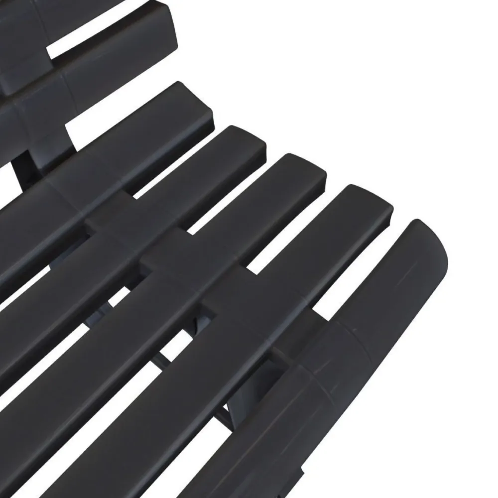 Outlet FinePRICE Puutarhapenkki 145.5 cm muovi antrasiitti