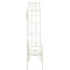 Sale FinePRICE Puutarhapenkki 122 cm rauta antiikinvalkoinen