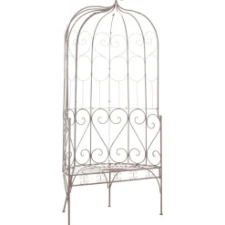 Clearance FinePRICE Puutarhapenkki 95 cm rauta antiikinruskea