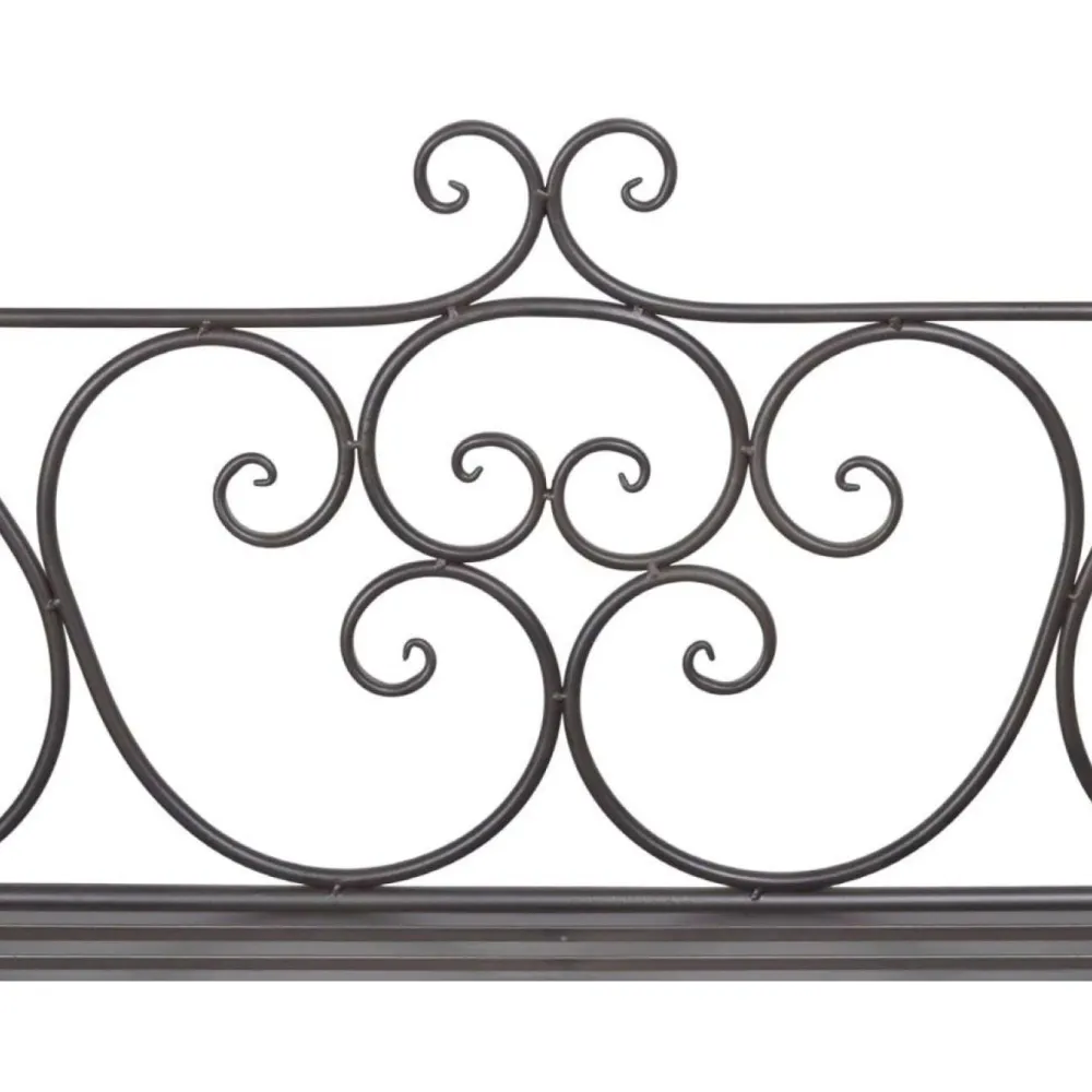 Outlet FinePRICE Puutarhapenkki 132 cm teräs antiikinruskea