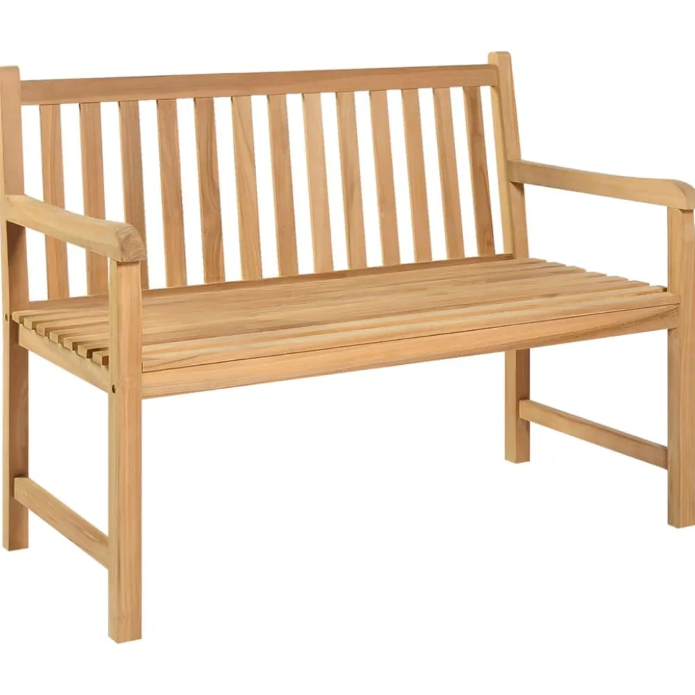 Online FinePRICE Puutarhapenkki 114 cm, tiikkiä