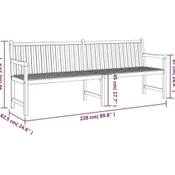 Online FinePRICE Puutarhapenkki 114 cm, tiikkiä
