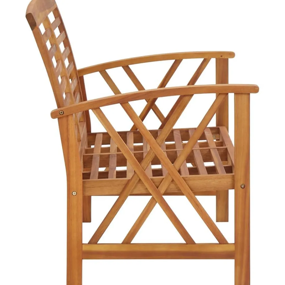 FinePRICE Puutarhapenkki 119 cm täysi akaasiapuu