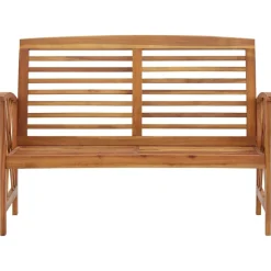 FinePRICE Puutarhapenkki 119 cm täysi akaasiapuu