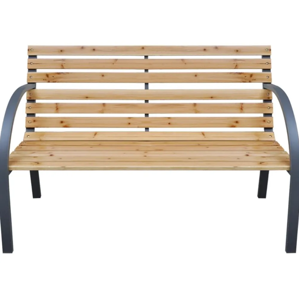 Outlet FinePRICE Puutarhapenkki 112 cm täysi kuusi (19573)