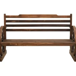 Best FinePRICE Puutarhapenkki 112 cm, täysi kuusi