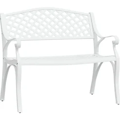Outlet FinePRICE Puutarhapenkki 102 cm valualumiini vihreä