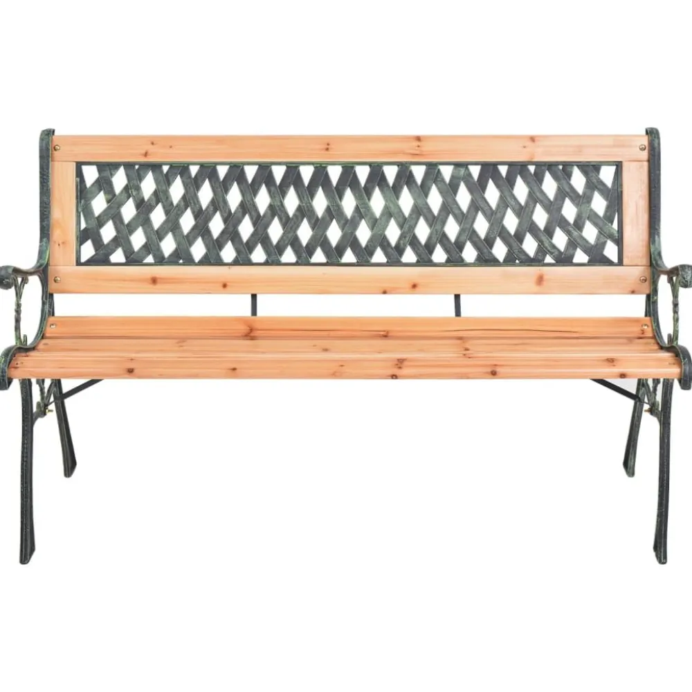 Hot FinePRICE Puutarhapenkki 116 cm valurauta ja, kuusi