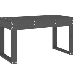 Clearance FinePRICE Puutarhapenkki harmaa 80x38x45 cm, mänty