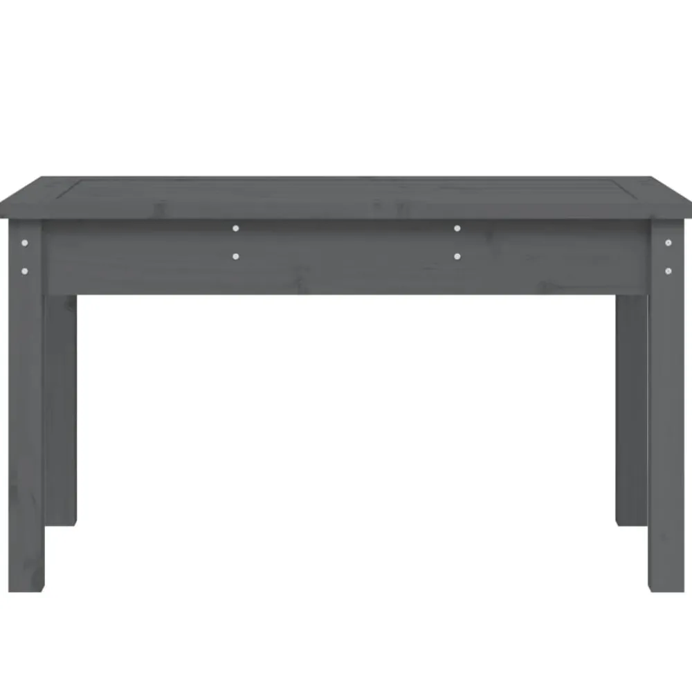 Best FinePRICE Puutarhapenkki harmaa 80x44x45 cm, mänty