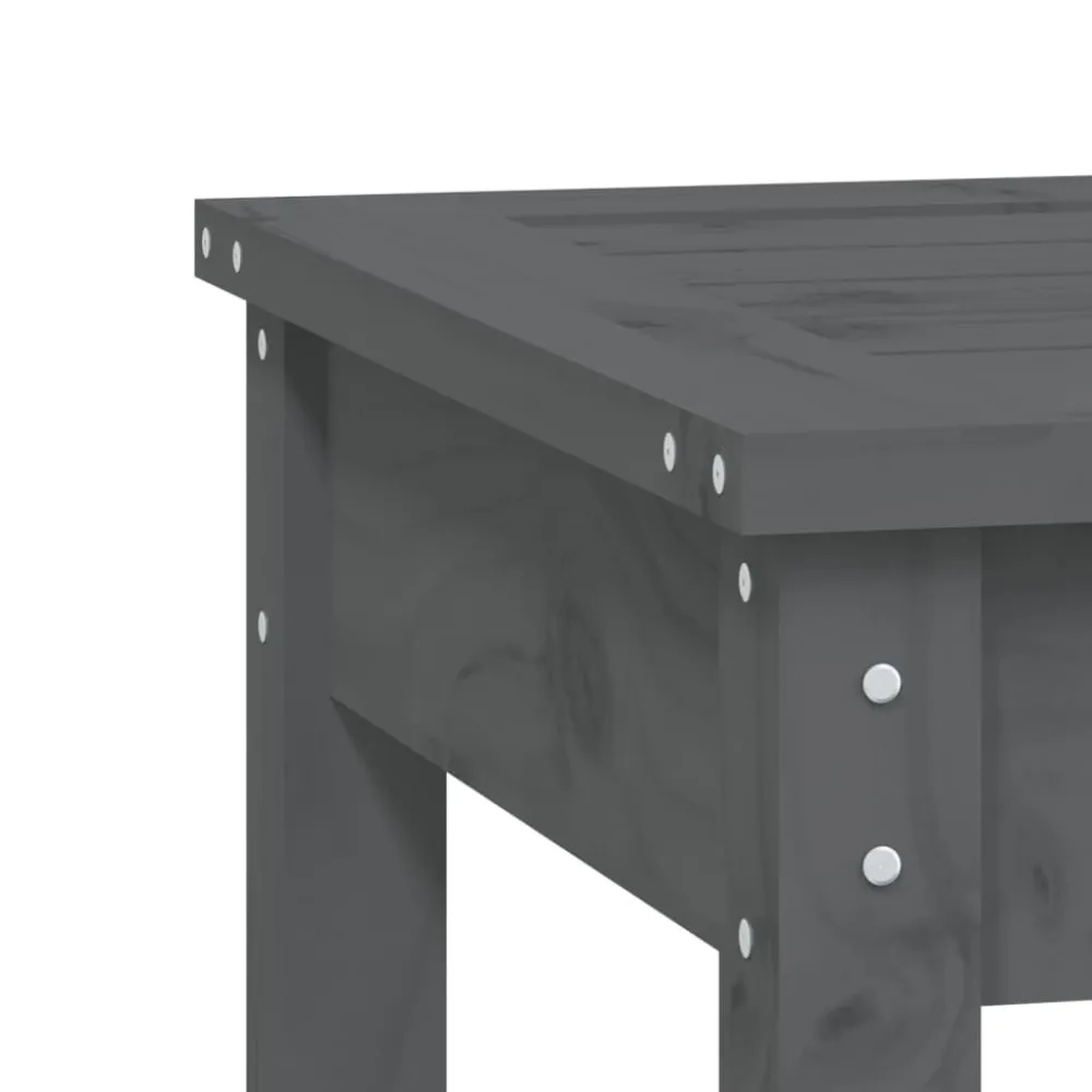 Best FinePRICE Puutarhapenkki harmaa 80x44x45 cm, mänty