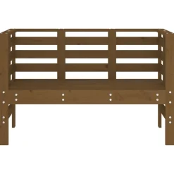 Discount FinePRICE Puutarhapenkki hunajanruskea 111,5x53x71 cm, mänty