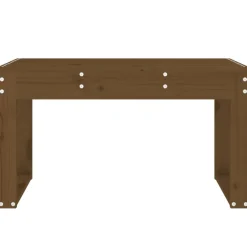 New FinePRICE Puutarhapenkki hunajanruskea 80x38x45 cm, mänty