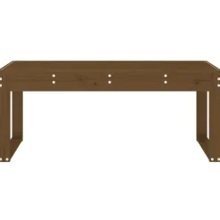Clearance FinePRICE Puutarhapenkki hunajanruskea 110x38x45 cm, mänty