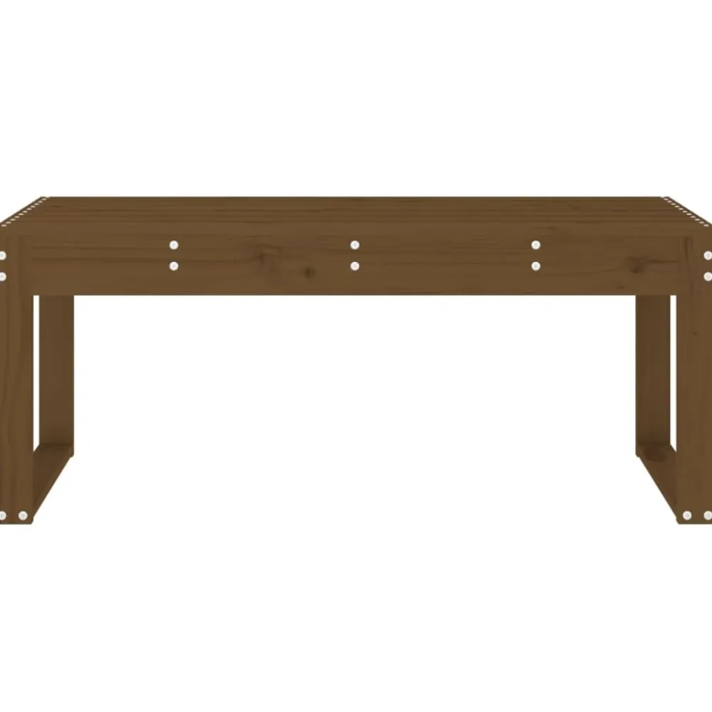 Clearance FinePRICE Puutarhapenkki hunajanruskea 110x38x45 cm, mänty
