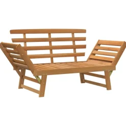 Clearance FinePRICE Puutarhapenkki 2-in-1 190 cm, akaasiapuu Ruskea