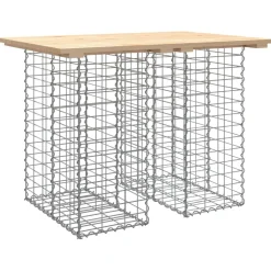 Sale FinePRICE Puutarhapenkki kivikorilla 100x70x72 cm, mänty