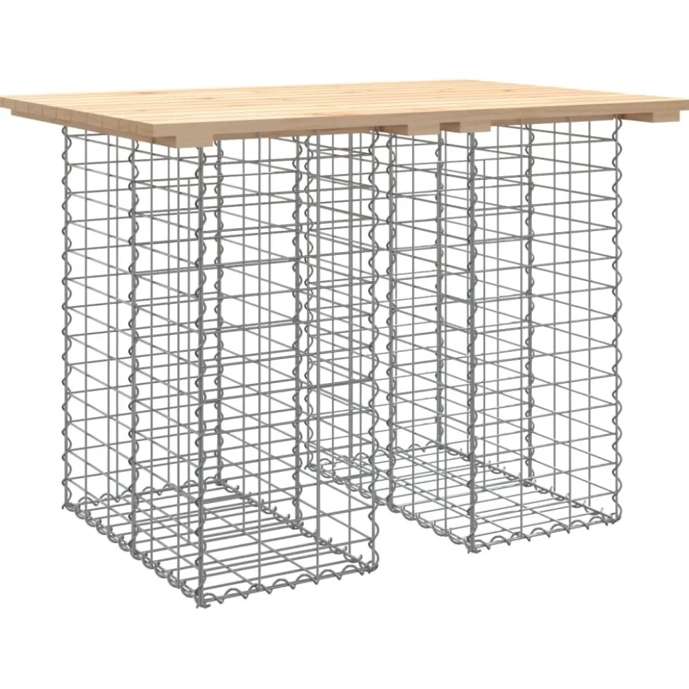 Sale FinePRICE Puutarhapenkki kivikorilla 100x70x72 cm, mänty