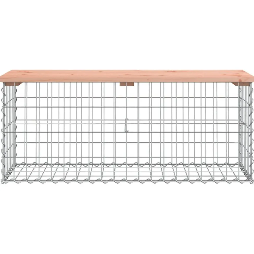Hot FinePRICE Puutarhapenkki kivikorilla 103x44x42 cm, douglaskuusi