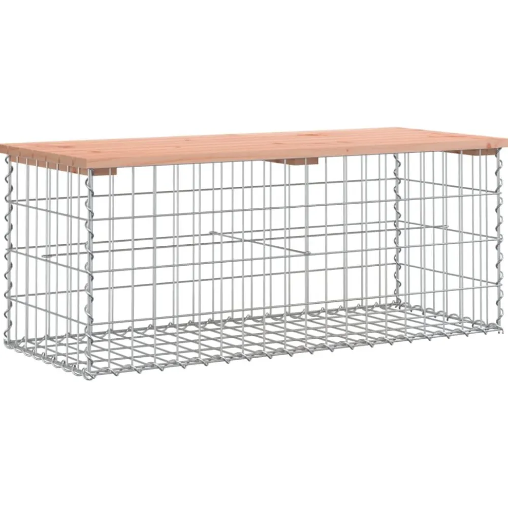 Hot FinePRICE Puutarhapenkki kivikorilla 103x44x42 cm, douglaskuusi