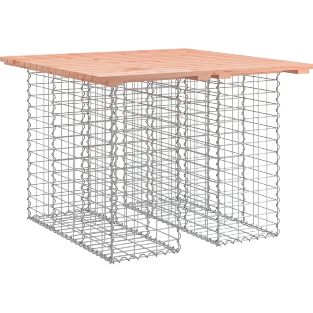 Sale FinePRICE Puutarhapenkki kivikorilla 100x102x72 cm, douglaskuusi