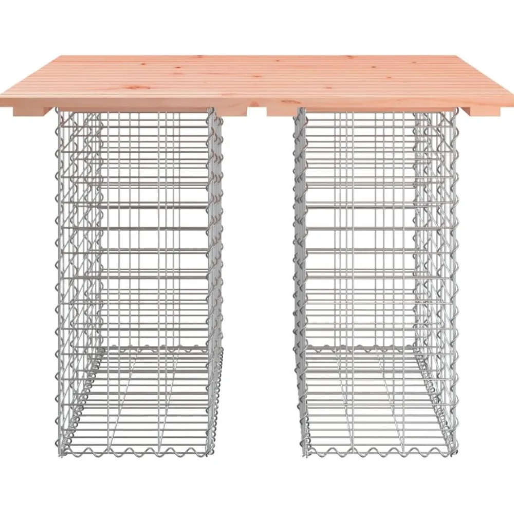 Sale FinePRICE Puutarhapenkki kivikorilla 100x102x72 cm, douglaskuusi