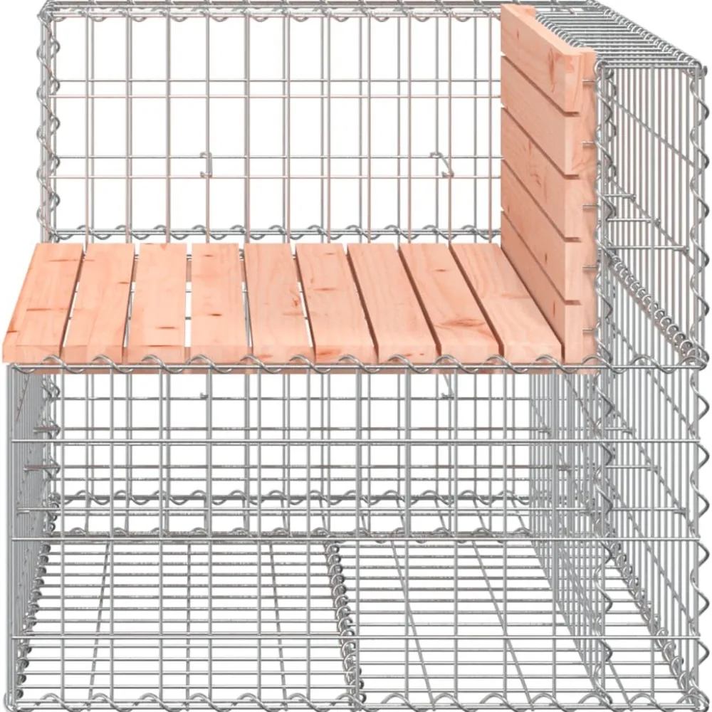 Outlet FinePRICE Puutarhapenkki kivikorilla 92x71x65,5 cm, douglaskuusi