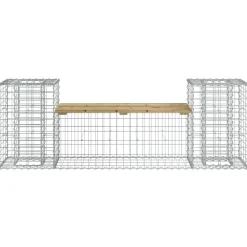 Best FinePRICE Puutarhapenkki kivikorilla 183x41x60,5 cm kyllästetty mänty
