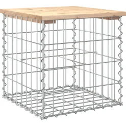 Outlet FinePRICE Puutarhapenkki kivikorilla 43x44x42 cm, mänty