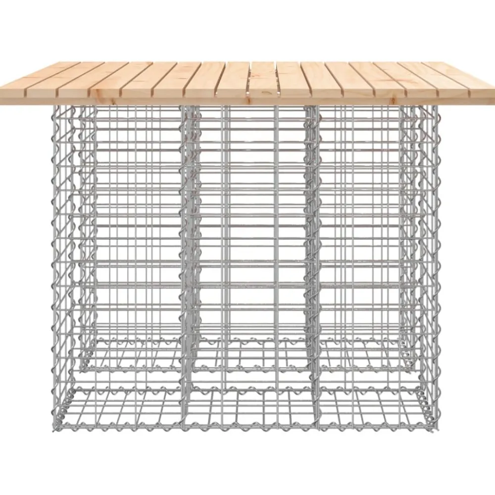FinePRICE Puutarhapenkki kivikorilla 100x102x72 cm, mänty