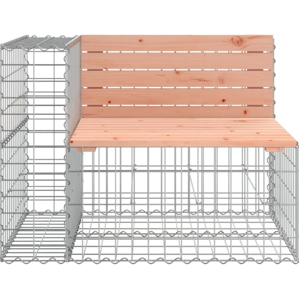 Discount FinePRICE Puutarhapenkki kivikorilla 184x71x65,5 cm, douglaskuusi