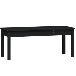 New FinePRICE Puutarhapenkki musta 50x44x45 cm, mänty