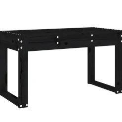 Outlet FinePRICE Puutarhapenkki musta 80x38x45 cm, mänty