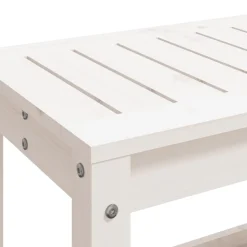 Clearance FinePRICE Puutarhapenkki valkoinen 108x35x45 cm, mänty